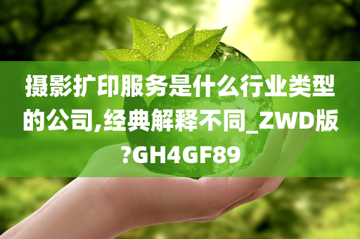 摄影扩印服务是什么行业类型的公司,经典解释不同_ZWD版?GH4GF89