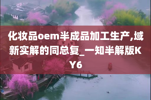 化妆品oem半成品加工生产,域新实解的同总复_一知半解版KY6