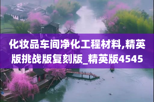 化妆品车间净化工程材料,精英版挑战版复刻版_精英版4545