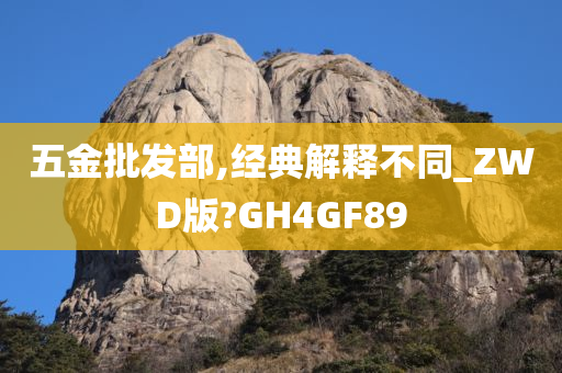 五金批发部,经典解释不同_ZWD版?GH4GF89