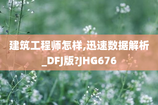 建筑工程师怎样,迅速数据解析_DFJ版?JHG676