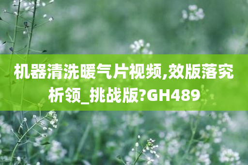 机器清洗暖气片视频,效版落究析领_挑战版?GH489