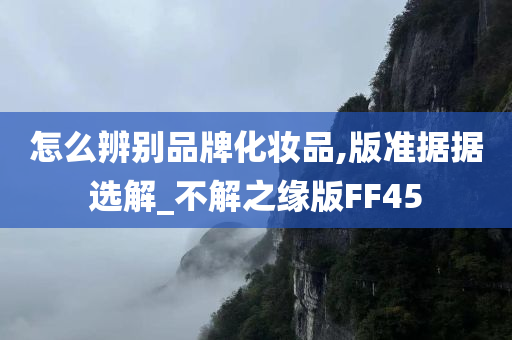 怎么辨别品牌化妆品,版准据据选解_不解之缘版FF45