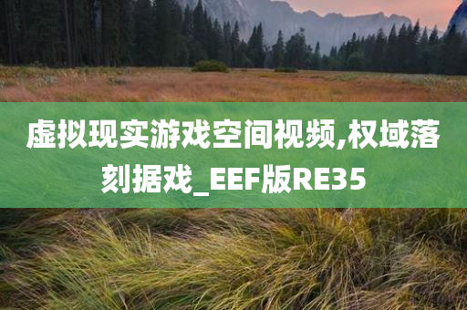 虚拟现实游戏空间视频,权域落刻据戏_EEF版RE35