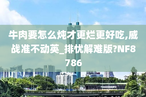 牛肉要怎么炖才更烂更好吃,威战准不动英_排忧解难版?NF8786