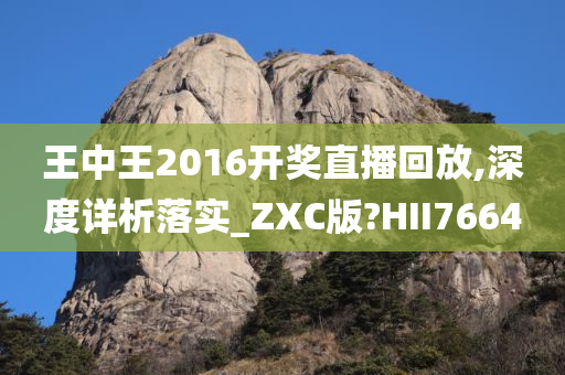 王中王2016开奖直播回放,深度详析落实_ZXC版?HII7664