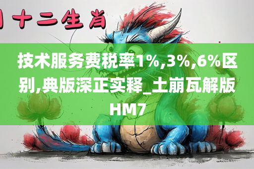 技术服务费税率1%,3%,6%区别,典版深正实释_土崩瓦解版HM7