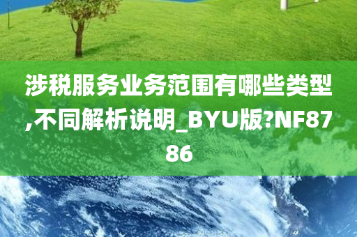 涉税服务业务范围有哪些类型,不同解析说明_BYU版?NF8786