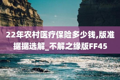 22年农村医疗保险多少钱,版准据据选解_不解之缘版FF45