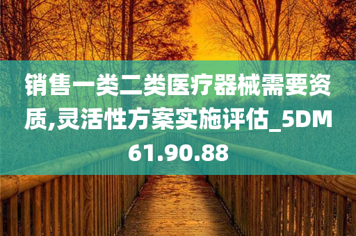 销售一类二类医疗器械需要资质,灵活性方案实施评估_5DM61.90.88