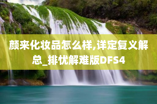 颜来化妆品怎么样,详定复义解总_排忧解难版DFS4