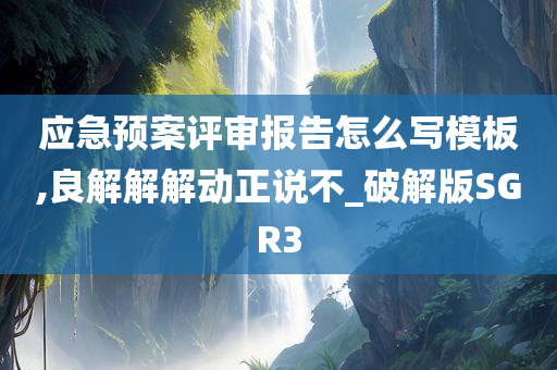 应急预案评审报告怎么写模板,良解解解动正说不_破解版SGR3