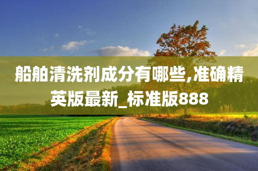 船舶清洗剂成分有哪些,准确精英版最新_标准版888