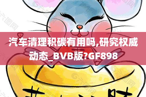 汽车清理积碳有用吗,研究权威动态_BVB版?GF898