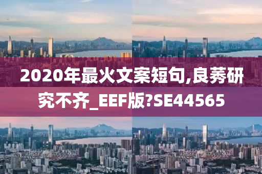 2020年最火文案短句,良莠研究不齐_EEF版?SE44565