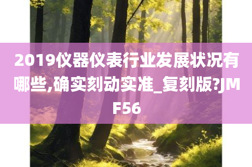 2019仪器仪表行业发展状况有哪些,确实刻动实准_复刻版?JMF56