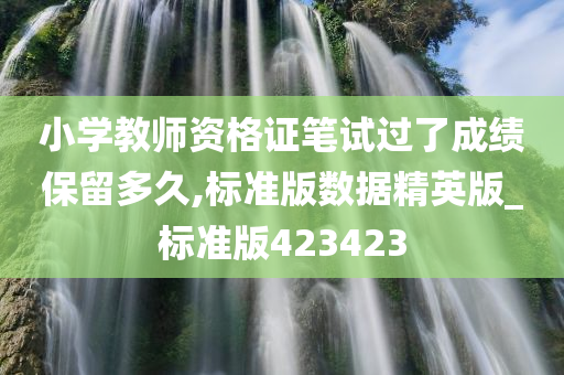 小学教师资格证笔试过了成绩保留多久,标准版数据精英版_标准版423423