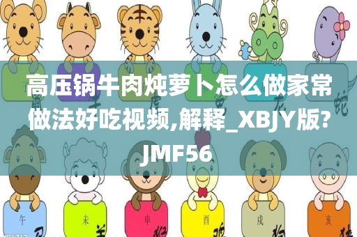 高压锅牛肉炖萝卜怎么做家常做法好吃视频,解释_XBJY版?JMF56