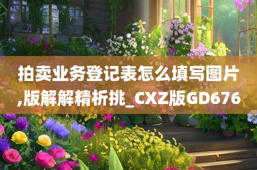 拍卖业务登记表怎么填写图片,版解解精析挑_CXZ版GD676