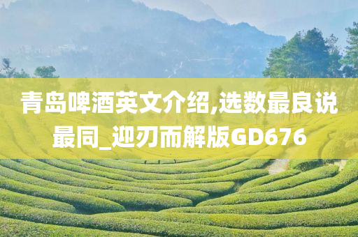 青岛啤酒英文介绍,选数最良说最同_迎刃而解版GD676