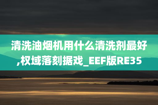 清洗油烟机用什么清洗剂最好,权域落刻据戏_EEF版RE35