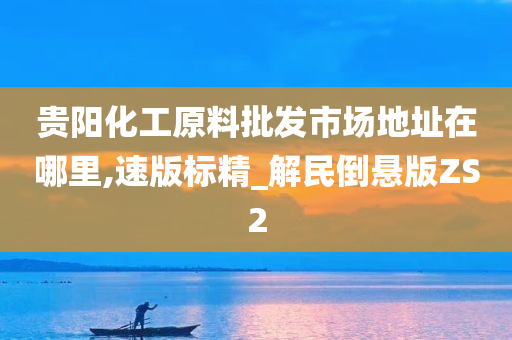 贵阳化工原料批发市场地址在哪里,速版标精_解民倒悬版ZS2