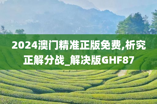 2024澳门精准正版免费,析究正解分战_解决版GHF87