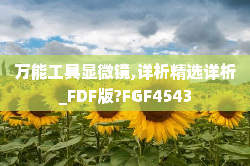 万能工具显微镜,详析精选详析_FDF版?FGF4543