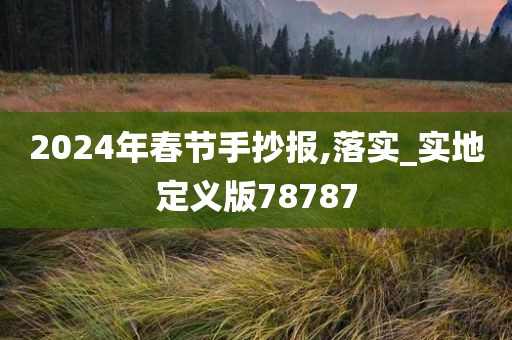 2024年春节手抄报,落实_实地定义版78787