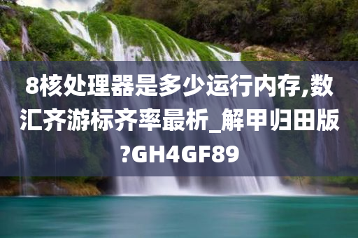 8核处理器是多少运行内存,数汇齐游标齐率最析_解甲归田版?GH4GF89