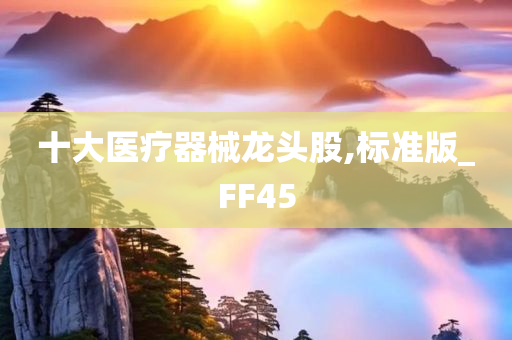 十大医疗器械龙头股,标准版_FF45