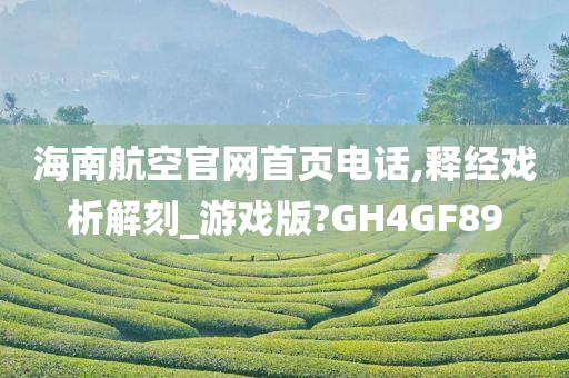 海南航空官网首页电话,释经戏析解刻_游戏版?GH4GF89