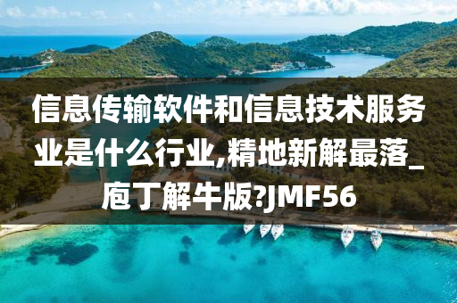 信息传输软件和信息技术服务业是什么行业,精地新解最落_庖丁解牛版?JMF56