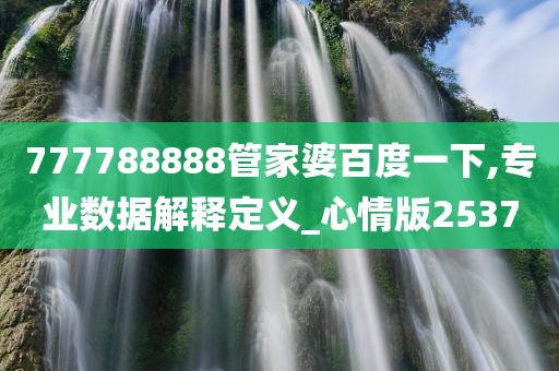 777788888管家婆百度一下,专业数据解释定义_心情版2537