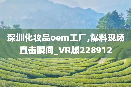 深圳化妆品oem工厂,爆料现场直击瞬间_VR版228912