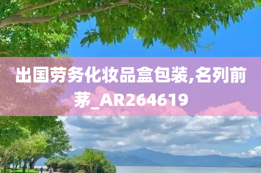 出国劳务化妆品盒包装,名列前茅_AR264619