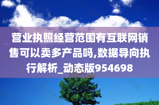 营业执照经营范围有互联网销售可以卖多产品吗,数据导向执行解析_动态版954698