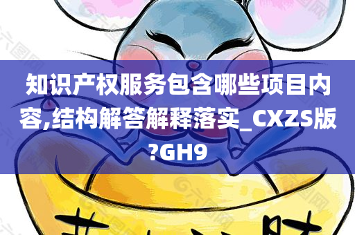 知识产权服务包含哪些项目内容,结构解答解释落实_CXZS版?GH9