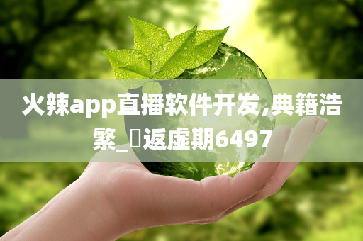 火辣app直播软件开发,典籍浩繁_‌返虚期6497