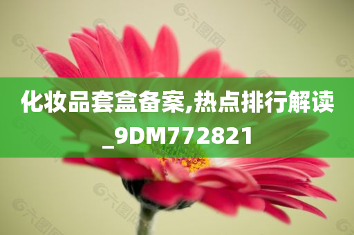 化妆品套盒备案,热点排行解读_9DM772821