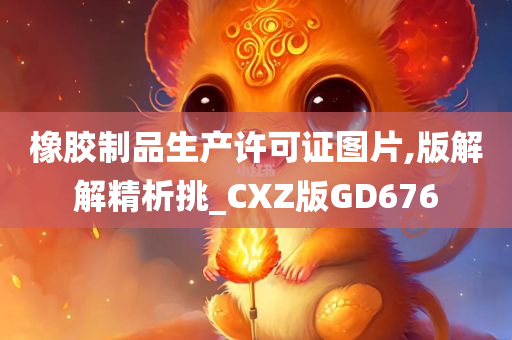 橡胶制品生产许可证图片,版解解精析挑_CXZ版GD676