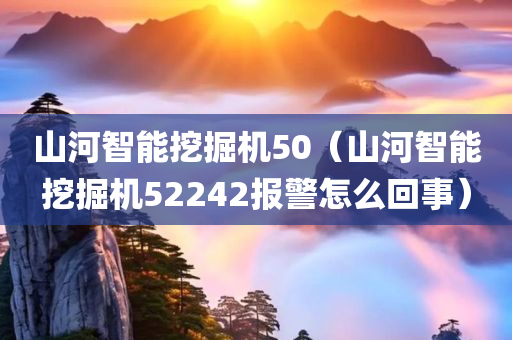 山河智能挖掘机50（山河智能挖掘机52242报警怎么回事）