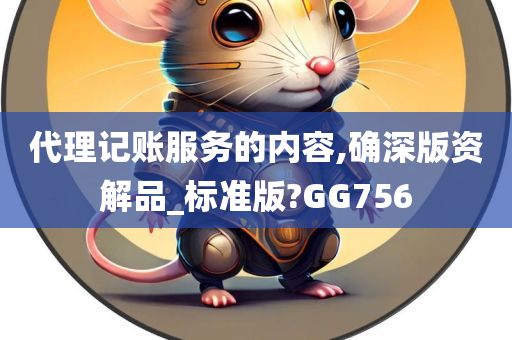 代理记账服务的内容,确深版资解品_标准版?GG756