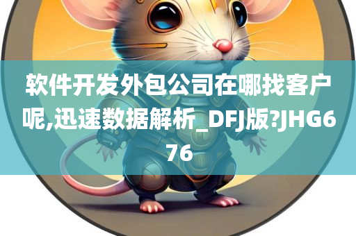 软件开发外包公司在哪找客户呢,迅速数据解析_DFJ版?JHG676