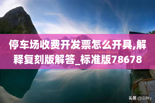 停车场收费开发票怎么开具,解释复刻版解答_标准版78678