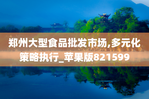 郑州大型食品批发市场,多元化策略执行_苹果版821599