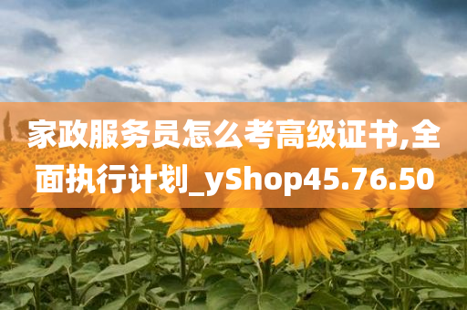 家政服务员怎么考高级证书,全面执行计划_yShop45.76.50