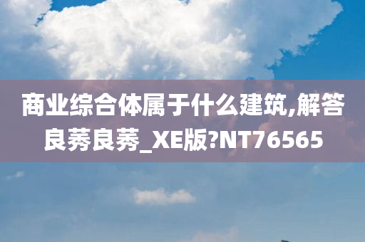 商业综合体属于什么建筑,解答良莠良莠_XE版?NT76565