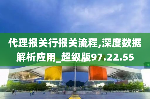 代理报关行报关流程,深度数据解析应用_超级版97.22.55