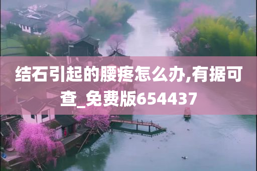 结石引起的腰疼怎么办,有据可查_免费版654437